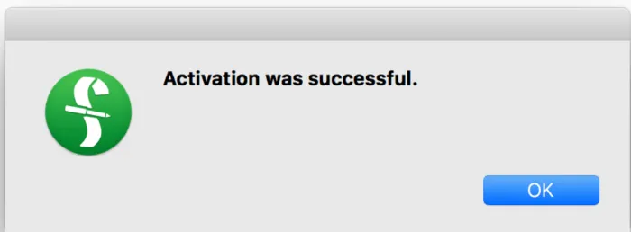 Succesful activation.